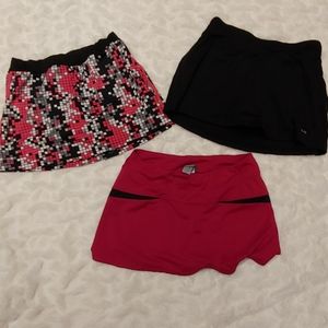 3 Pair Athletic/Tennis/Golf Skorts Tail SZ Small